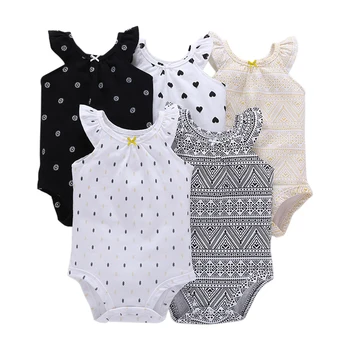 

Uniesx Newborn Baby Rompers Clothing 5Pcs/Lot Infant Jumpsuits 100%Cotton Children Roupa De Bebe Girls&Boys Baby Clothes