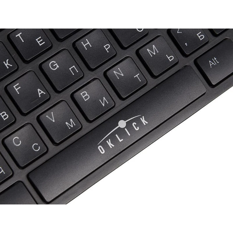 Клавиатура Oklick 570M черный USB slim Multimedia