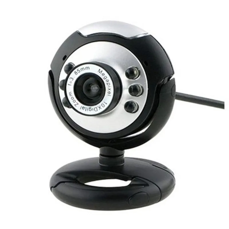 1 шт. USB PC веб-камеры веб-камера 6 светодиодный ночного видения MSN, ICQ, AIM, Skype, чистая Конференц-Usb камера