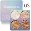 4Color Face Highlighter Palette Bronzer Contouring Highlight Powder Makeup Face Shimmer Shine High Lighter Iluminador Maquillaje 4