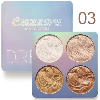 4Color Face Highlighter Palette Bronzer Contouring Highlight Powder Makeup Face Shimmer Shine High Lighter Iluminador Maquillaje 3 4Color Face Highlighter Palette Bronzer Contouring Highlight Powder Makeup Face Shimmer Shine High Lighter Iluminador