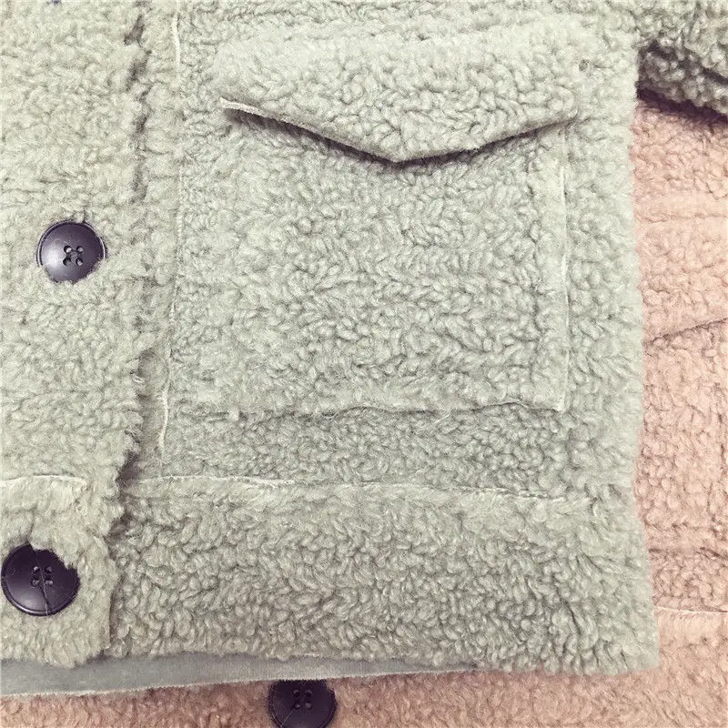 Children's lamb wool coat new children's autumn and winter fashion baby boy sweater thickened