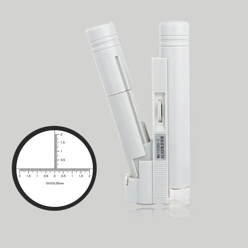 40X с подсветкой Портативный микроскоп увеличительное стекло лупа с шкалой чтения MG10085-1