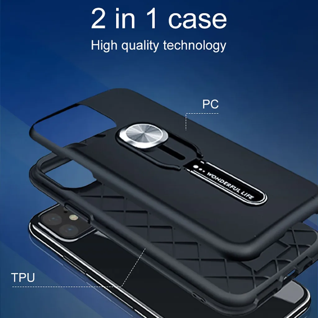 Чехол для Iphone 11 6,1 дюймов Многофункциональный прочный чехол с защитой от ударов чехол с подставкой