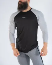 Muscle Brother, стиль, однотонный цвет, одежда для фитнеса, мужская, быстросохнущая, дышащая, для тренировок, ультра-тянущиеся колготки, короткий рукав, Spor