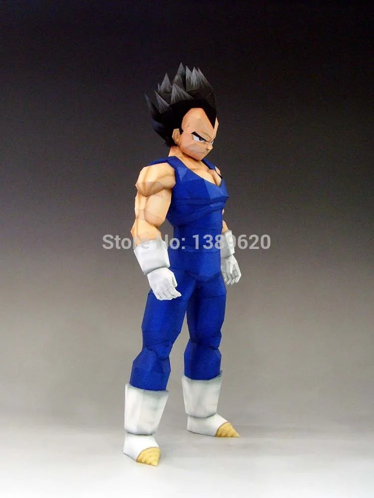 Бумажная модель аниме фигурки Z Vegeta полная высота 30 см 3D бумажные головоломки