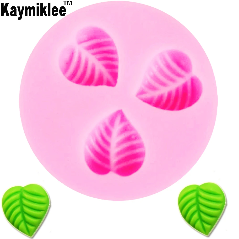 Kaymiklee M052 MinI Leaf Silicone Mold Baking Fondant Cake Chocolate Cookies Pastry Gumpaste Surgar Pudding Mould | Дом и сад