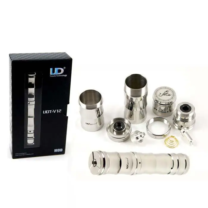 Зазор UD UDT V12 изготовленный механический мод 18650 18350 22 мм мех мощность Vape