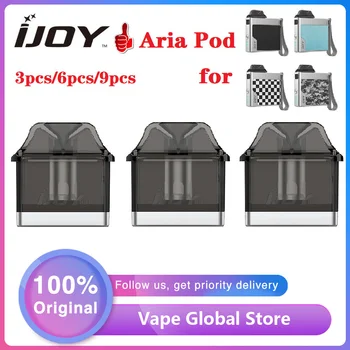 

3pcs 9pcs Original IJOY Aria Pod 3ml Capacity Vape Pod with 0.6ohm/1.0ohm Coil for IJOY Aria Kit E-cigarette Atomizer Cartridge