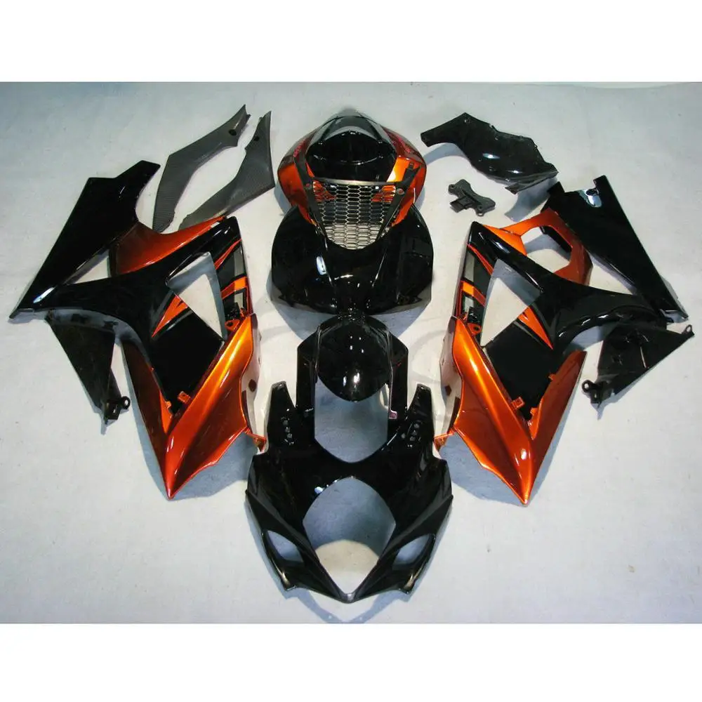 

Motorcycle Motorbike Black Orange Injection ABS Plastic Fairing Bodywork Kit For Suzuki GSXR1000 GSXR GSX-R 1000 2007-2008 K7