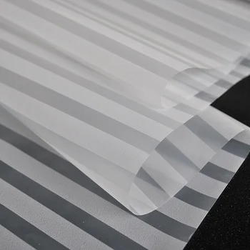 

5 Meters Glass Frosted Window Door Film Stripes Film PVC Sticker DIY Privacy Films for Bedroom Bathroom Home PI669