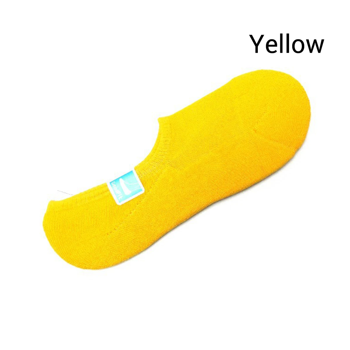 Autumn Winter Men's Socks Invisible Towel Style Warm Cotton Socks Silica gel Anti-slip Boat Socks High Qualtiy Terry Sox - Цвет: yellow