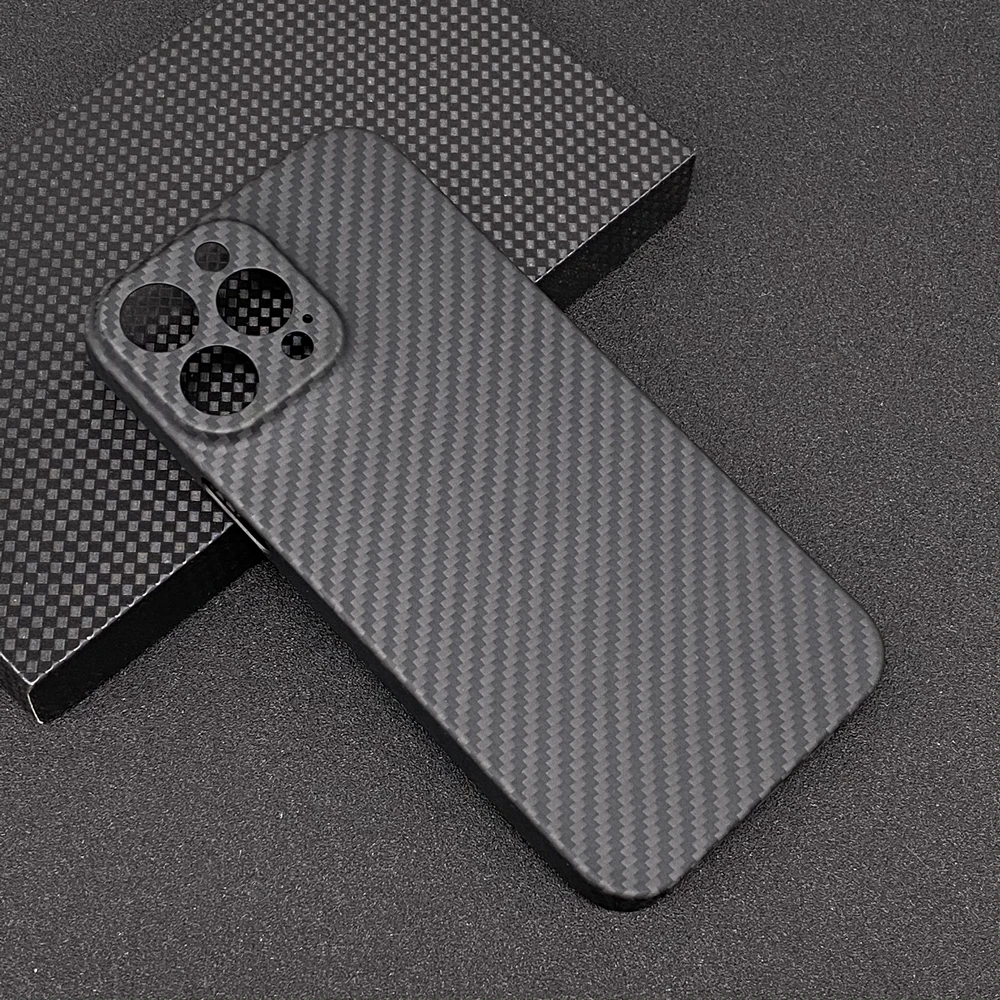 

Real Carbon Fiber Lens Protection Phone Case For iPhone 13Mini 13Pro 13 Pro Max Carbon Fiber Hard Cover Cases
