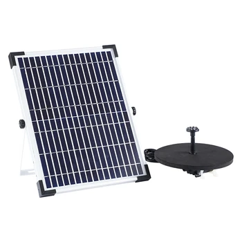 

Solar Fountain Pump Brushless Pump Solar Panel with 8 Nozzles for Bird Bath Fish Tank Pond or Garden Solar Aerator Pump