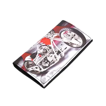 

135mm PU leather Cigarette Tobacco Bag Tri-fold with Concealed Buckle National Pattern Wallet Bag for 70mm Smoking Paper Holder