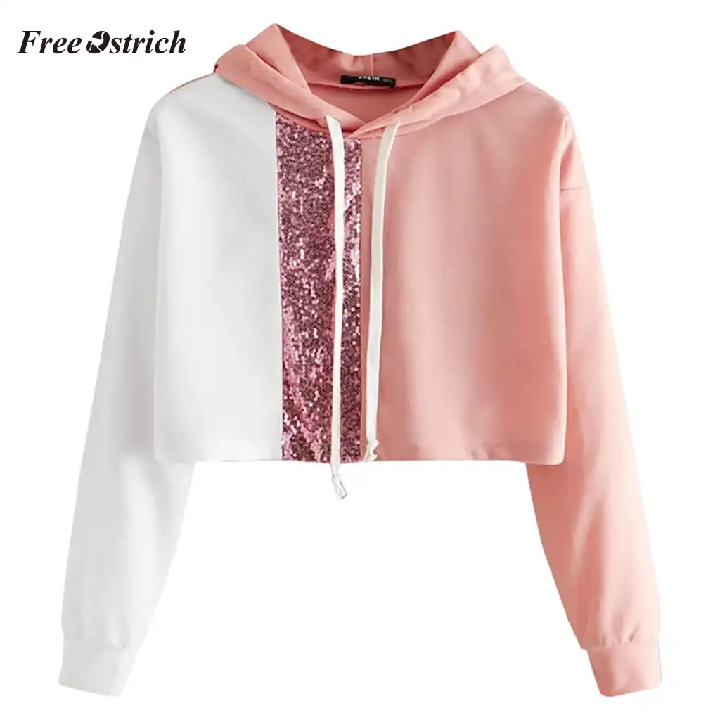 womens sequin hoodies