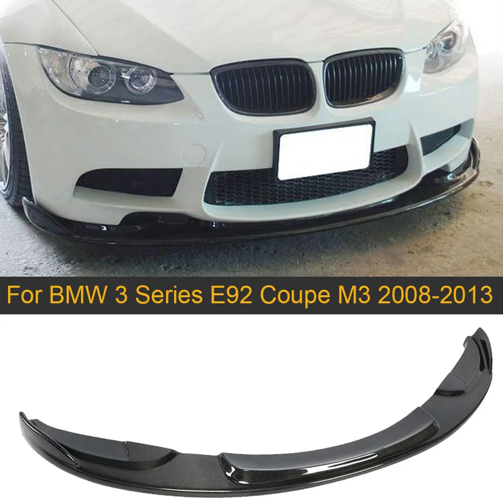 Carbon Fiber Car Front Bumper Lip Spoiler for BMW 3 Series E92 Coupe 2D