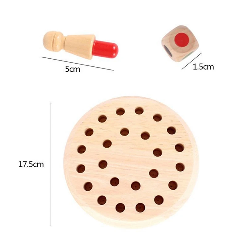 Jogo de Xadrez de Madeira com Memória Match Stick Blocos Divertidos  Tabuleiro Brinquedo Educacional Ltc00296