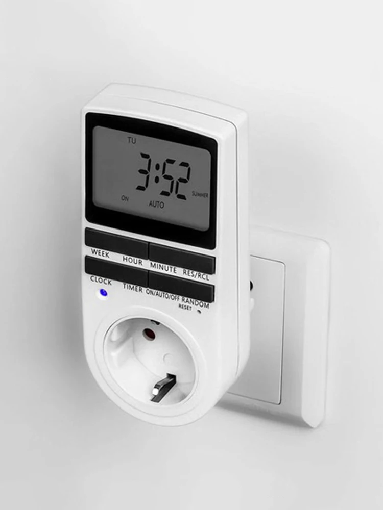 Electronic Digital Timer Switch EU UK US  Kitchen Timer 24 Hour Cyclic Programmable Timing Socket Energy Saving Digital Kitchen