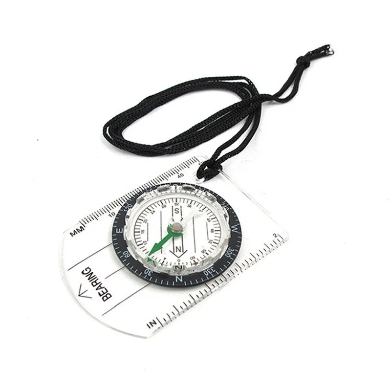 Portable Compass Direction Meter Wilderness Survival Outdoor Equipment Professional Multifunction Compass Map Scale Compass