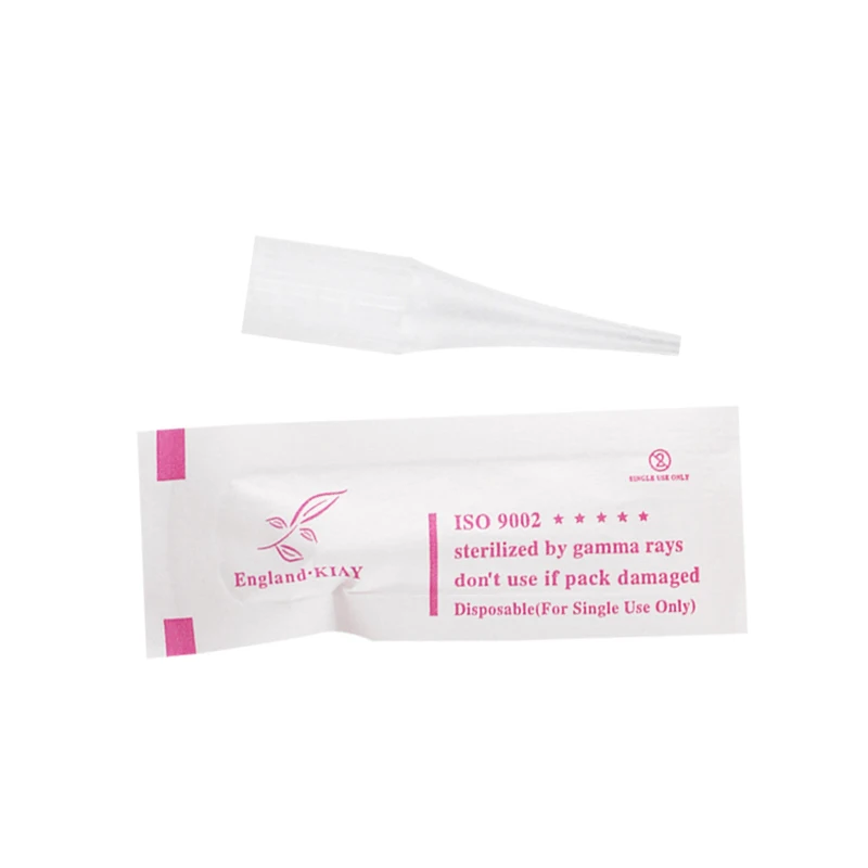 50Pcs/Lot Sterlized Individual Packed PVC Plastic Tips Semi-Permanent Makeup Giant Sun Tattoo Machine Caps