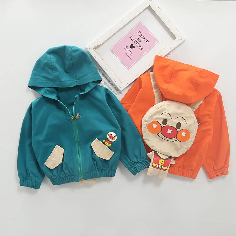 Коллекция года, весенне-осенняя одежда для маленьких девочек, куртка для мальчиков Детское пальто с капюшоном детское пальто с рисунком одежда для малышей возрастом от 3 до 24 месяцев, Bebes