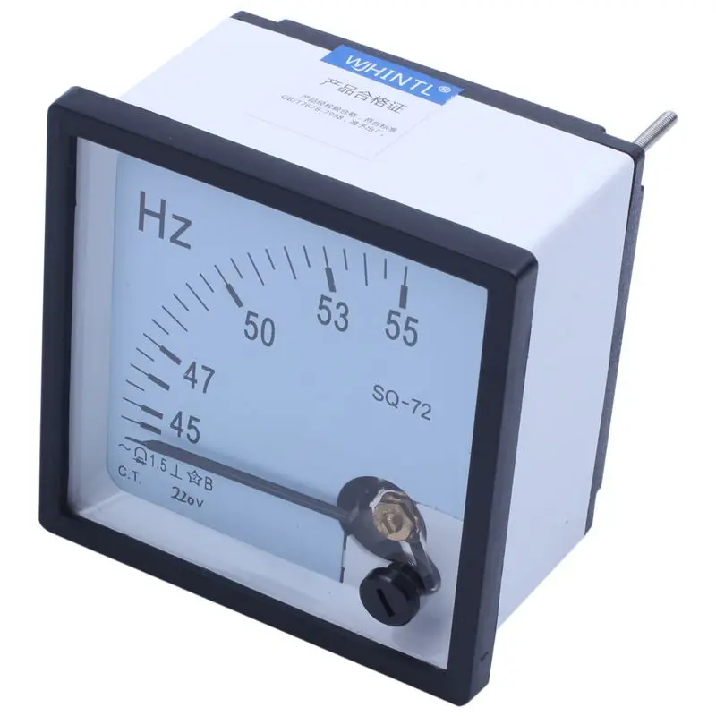 

45-55 Hz 220V Analog Panel Frequency Meter Hertz Indicator for System Monitoring