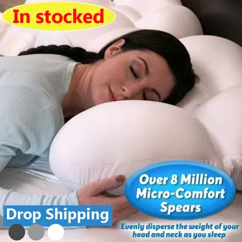 

All-round Cloud Pillow Multifunctional Egg Sleep Pillow Solid Color Super Soft Pillow For Neck Home Textiles Dropshipping
