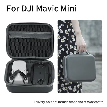 

Drone Accessories With Handle Double Zippers Carrying Case Storage Bag Remote Control Grey Handbag Organizer For DJI Mavic Mini