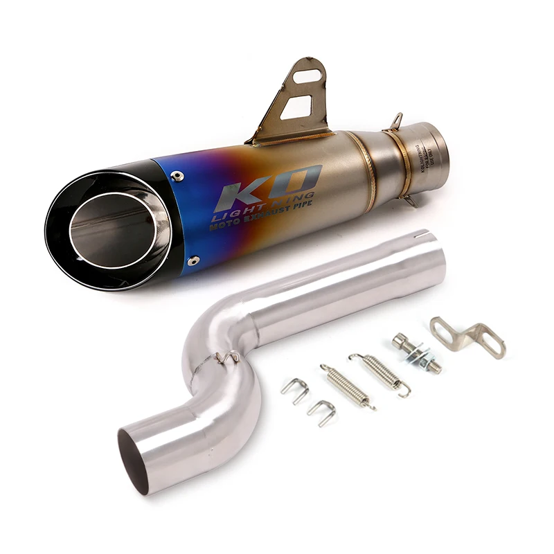 Escape Motorcycle Exhaust Middle Tube And 51mm Vent Pipe Stainless Steel Exhaust System For BMW F900R XR 2020-2021 - Image 3