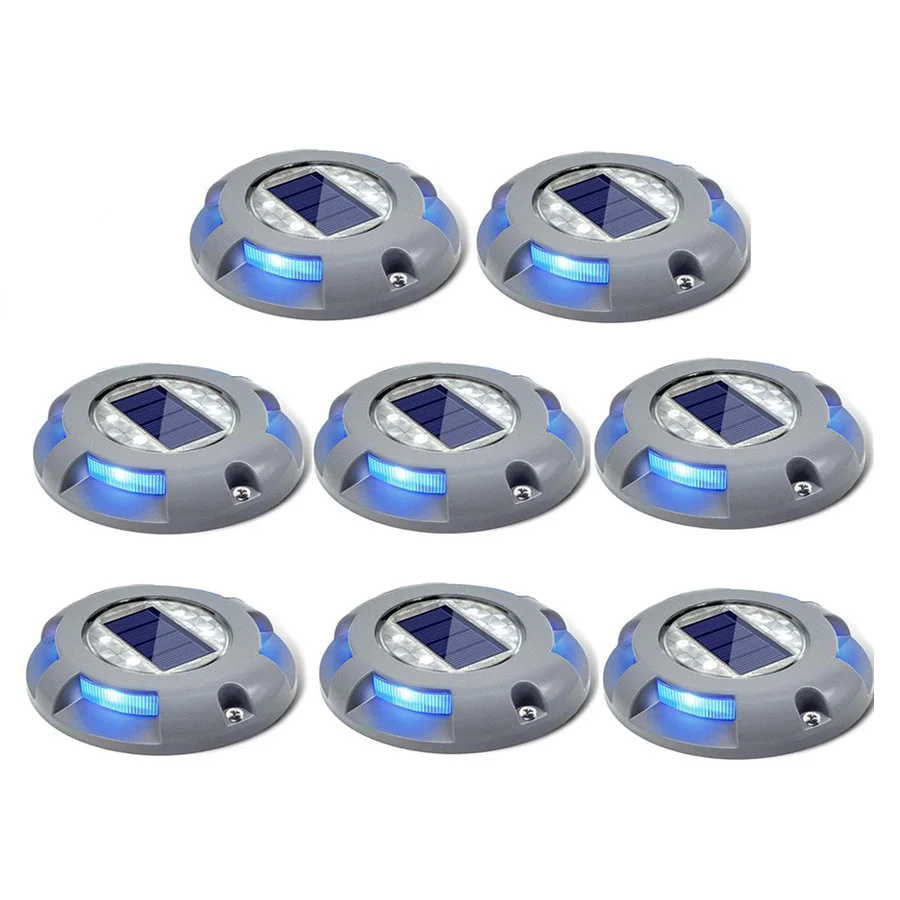 Thrisdar Solar Driveway Light Outdoor Garden Solar LED Deck Dock Light Waterproof Pathway Ground Stair Road Marker Light