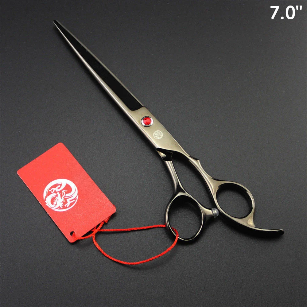Professional Pet Grooming Scissors Cat Dog Hair Cutting Scissors Curved Shears Animal Pets Thinning Haircut Tool 7 inch dog grooming scissors dog grooming scissors kit