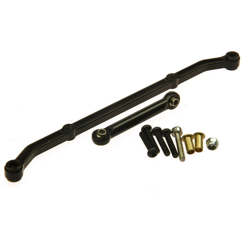 RC Car Parts 8PCS Aluminum Steering Linkage Set For SCX10 RC Crawler - Adjustable Red Link Rods 1/10 Scale RC Crawler Parts