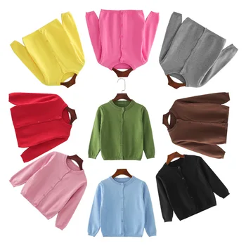 

Baby kids boys girls Spring autumn sweaters candy colors cardigan solid cotton cardigan children boys girls coat sweaters 7088-1