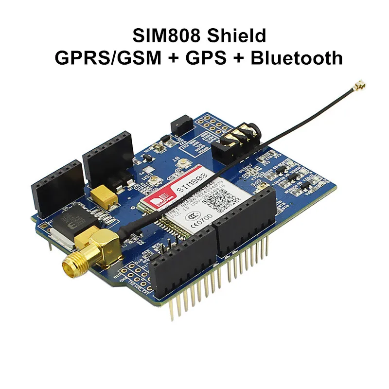 Elecrow SIM808 Bluetooth GSM gps-экран для Arduino SIMCOM Quad-Band Sim808 GSM/gps/модуль Bluetooth 3 в 1 разработанная плата 3 антенны