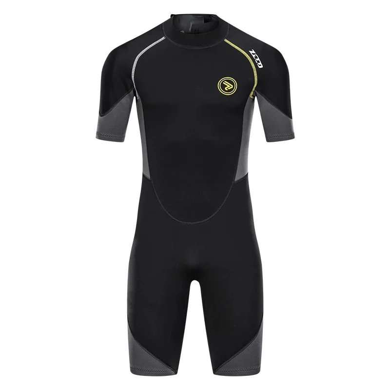 1.5mm Neoprene Wetsuit Rash Guard for Scuba Diving Short Sleeve Shirt Swim Tee 