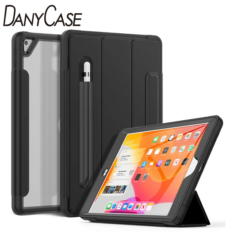 

For 2019 iPad 10.2 Case For iPad 7th Generation Case With Pencil Holder Smart Case Auto Sleep/Wake For iPad 7 Cover