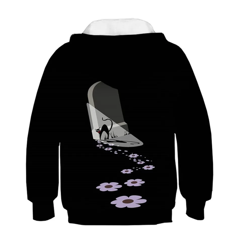 Crianças com Capuz Anos de Idade Meninos Meninas Hoodies Adorável Animal Óculos Anime Gato Coelho Peixe Impressão Camisolas Pulôver 4-13 3d 26 High Quality Mamãe e Bebê