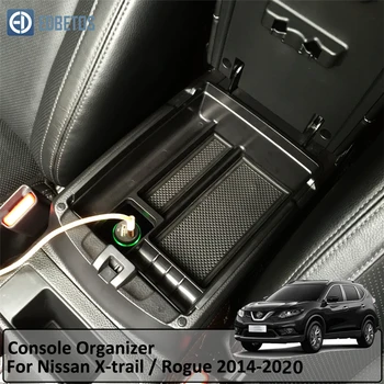 

For Nissan X-Trail T32 and Rogue 2014-2020 Accessories Car Central Armrest Storage Box Auto Container Glove Organizer Case