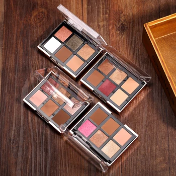 

New Palette Eyeshadow Highlighter Glitter Blusher Face Contour Makeup Pallete 6 Colors Eyeshadow+2 Colors Blusher Pallete