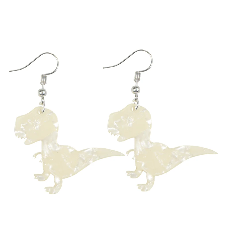 Cute Exquisite Acrylic Dinosaur Animals Drop Earrings Rabbit Octopus Punk Cartoon Long Earrings For Women Girls