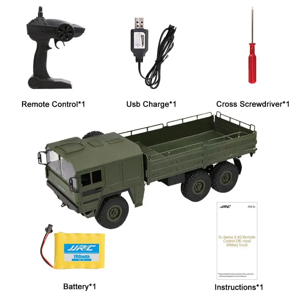 

For JJRC Q64 Six-Wheel Remote Control Suspension Off-Road Vehicle 6 Drive Simulation Car Model 1:16 Children's Toys