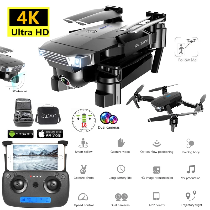 

SG901 Drone Camera 4K HD Helicopter Altitude Hold WiFi FPV Optical Flow Positioning Dual Camera Selife Dron Folding Quadcopter