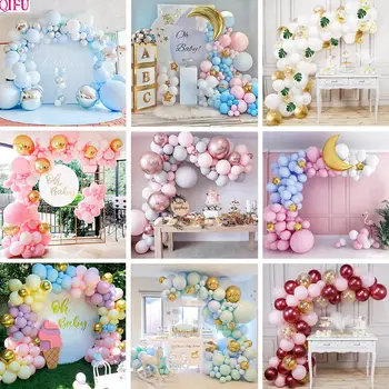 

Macaron Balloon Chain Kit Oh Baby Shower Boy Or Girl Balloon Arch Kit Balloon Garland It my first birthday balloons Set Ballon