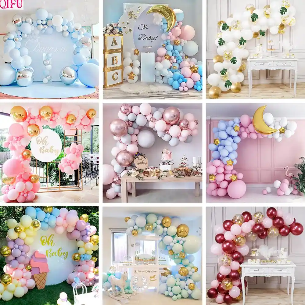 balloon arch for girl baby shower