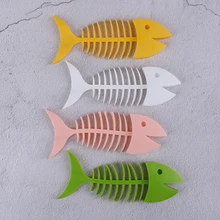 1 шт. креативная силиконовая мыльница в форме рыбьей кости, держатель для рыбы, переносная полка для мыла для ванной и кухни