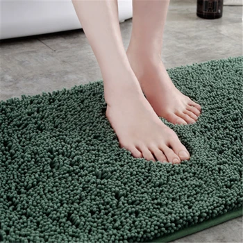 

Bathroom Rug Extra Soft Shaggy Chenille Bath Mat Ultra Absorbent Plush Carpet for Bath Tub Shower and Bathroom