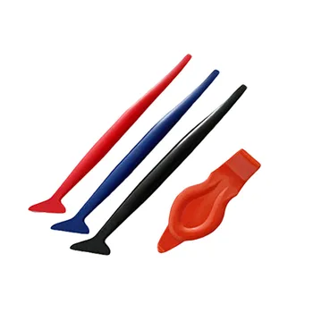 

4 In 1 Car Film Edge Closing Tool Kit Window Tint Tool Scraper Agnetic Stick Squeegee Razor Scraper For Motor Car