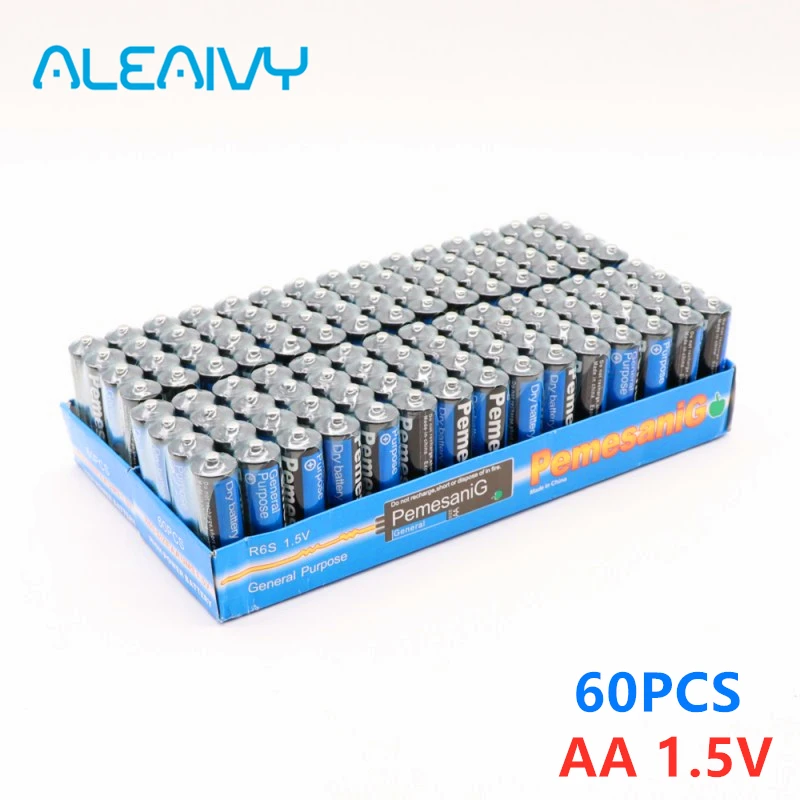 NEW 60PCS Disposable Alkaline Dry Battery AA 1.5V Suitable For Camera Calculator Alarm Clock Mouse Remote Control | Электроника