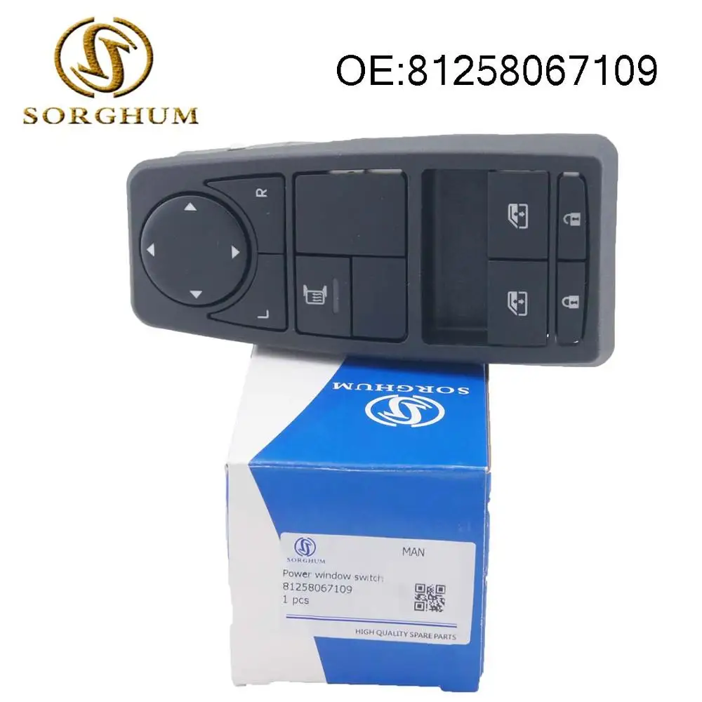 Переключатель Стеклоподъемника для грузовика MAN TGS TGX TGA 81258067109 81258067064 81258067082